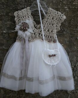 Baptizing Dress Zozefina with Handbag