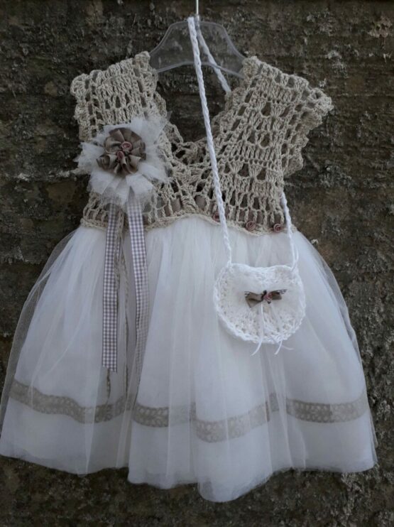 Baptizing Dress Zozefina with Handbag