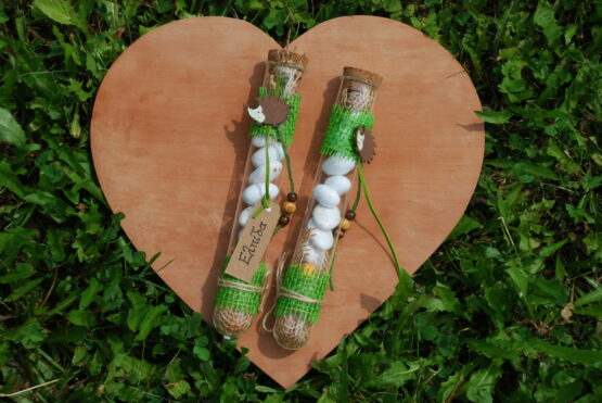 Baptism Favor Happy Hedgehog on Heart